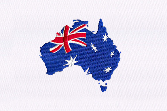 Australia Flag Map