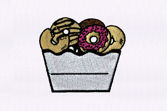 Basketful Doughnuts: A Sweet Embroidery Design for Craft Fairs