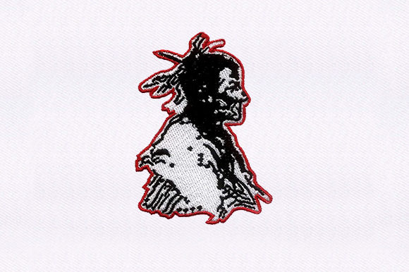 Chief Native Embroidery Design