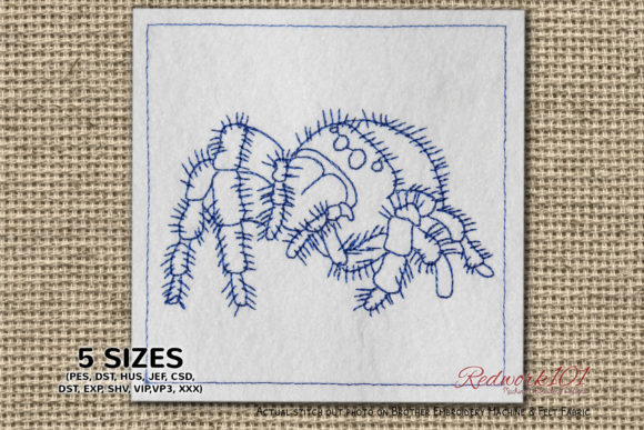 Close Up Jumpumping Spiders Redwork