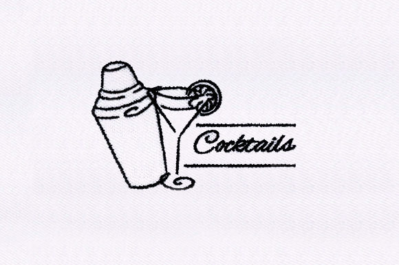 Cocktail Shaker Embroidery Design Review for Craft Fairs