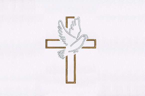 Dove Cross Embroidery Design Review: A Timeless Religious Motif