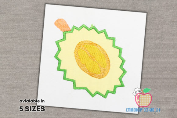 Durian with the Seeds Applique Pattern
