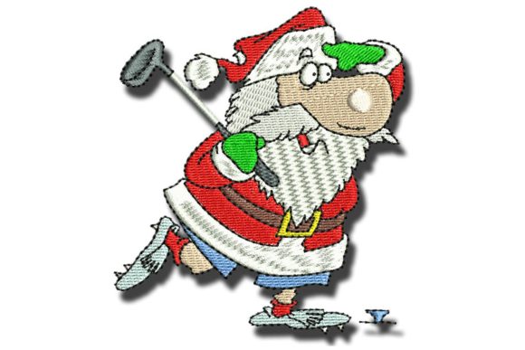 Golfing Santa Embroidery Review