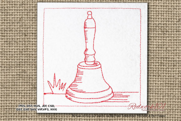 School Bell Embroidery Design Review: A Versatile Background for Personalized Gifts