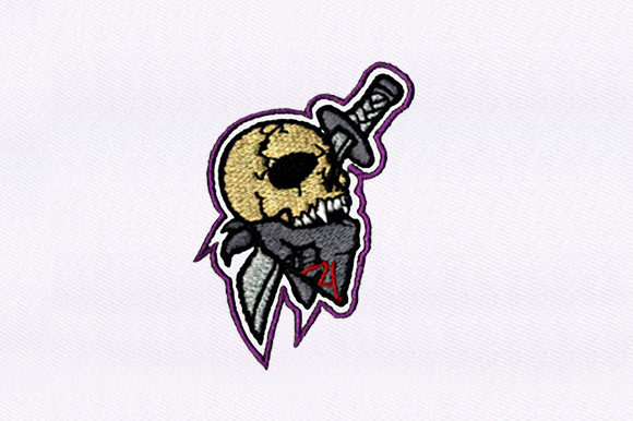 Skull Lodged Sword Review: A Bold Embroidery Statement