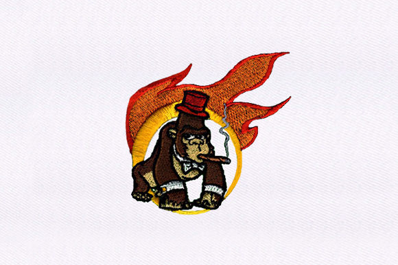 Smoking Gorilla Embroidery Review: A Bold Design for Creative Projects