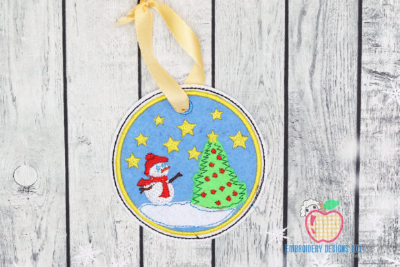 Snowman with Christmas Tree ITH Ornament: A Seasonal Embroidery Design Review