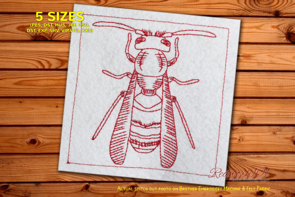Striped Vespidae Embroidery Review