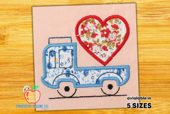 Truck Carrying a Heart Applique