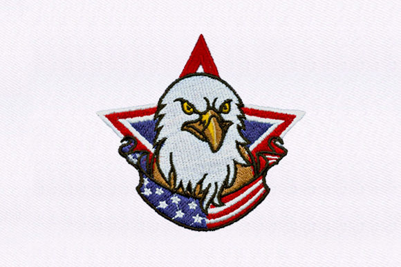 Us Eagle Embroidery Design